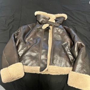 Zara double faced biker jacket